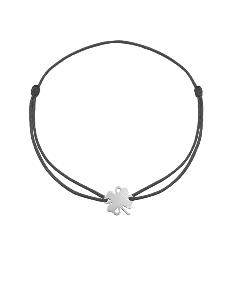 Bracelet cordon Trèfle en Argent 925 - LULI Aloe Bijoux