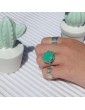 Bague Chrysoprase en Argent 925 - Mint Green Aloe Bijoux