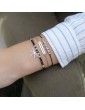 Bracelet Cordon hématites et argent Aloe Bijoux