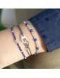 Bracelet Elia Lapis lazuli et Argent 925 Aloe Bijoux