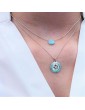 Collier Amazonite sur chaine Argent 925 - Goutte Aloe Bijoux