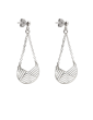 Boucles d'oreilles géométriques en Argent 925 - Empreinte Aloe Bijoux