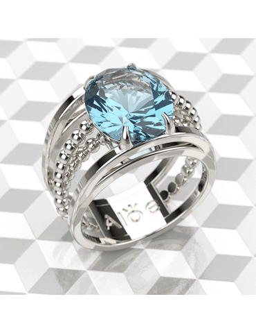 Bague Topaze en Argent 925 - Alizée Aloe Bijoux