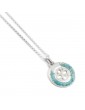 Collier cercle en perles Amazonite et Argent 925 Aloe Bijoux