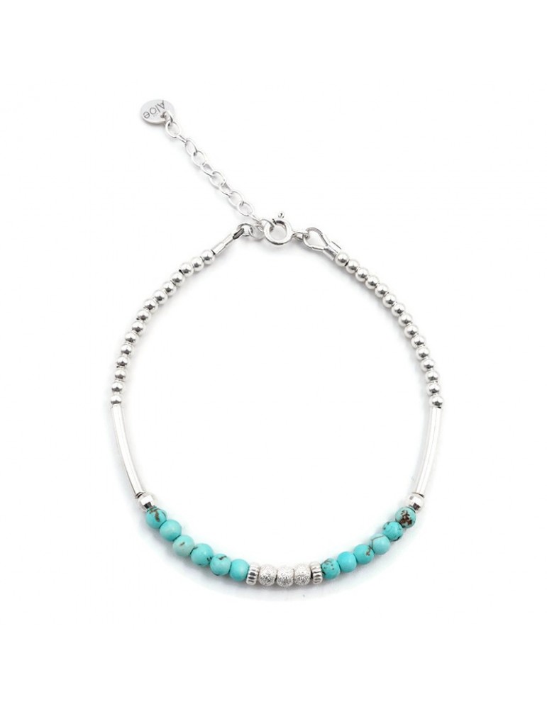 Bracelet Turquoise et Argent 925 - Kaé Aloe Bijoux