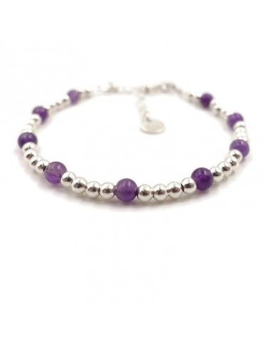 Bracelet Caly (Améthyste ou turquoise) Aloe Bijoux
