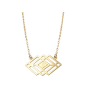 Collier motif Losange Plaqué or Aloe Bijoux