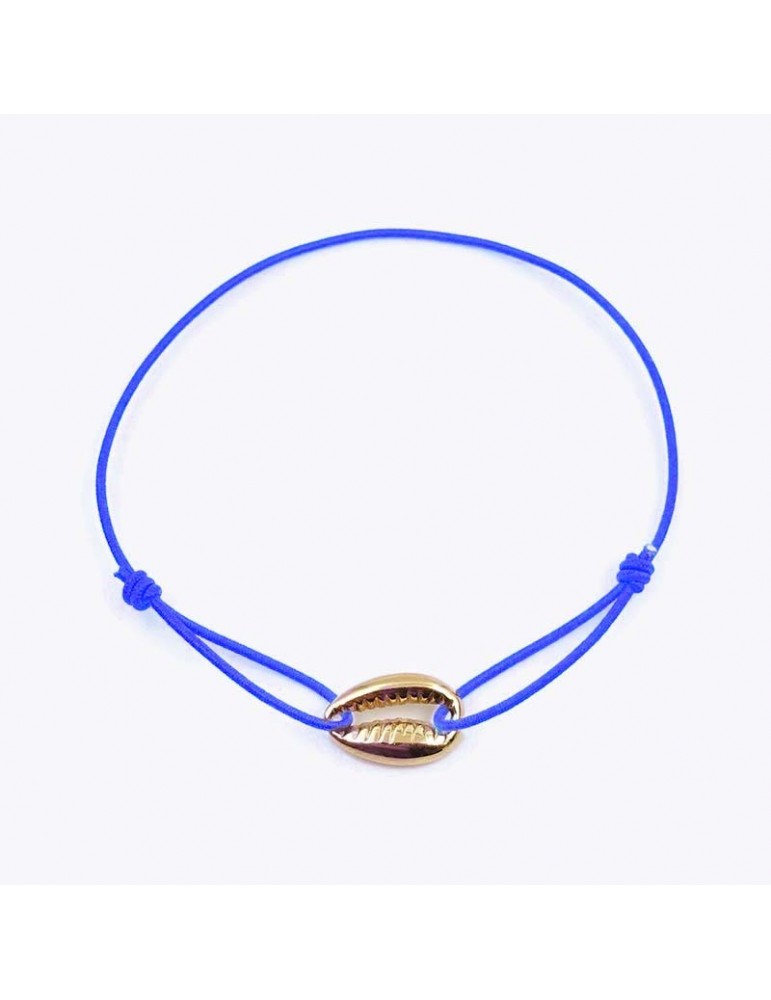 Bracelet Cordon avec motif coquillage en Plaqué or Aloe Bijoux