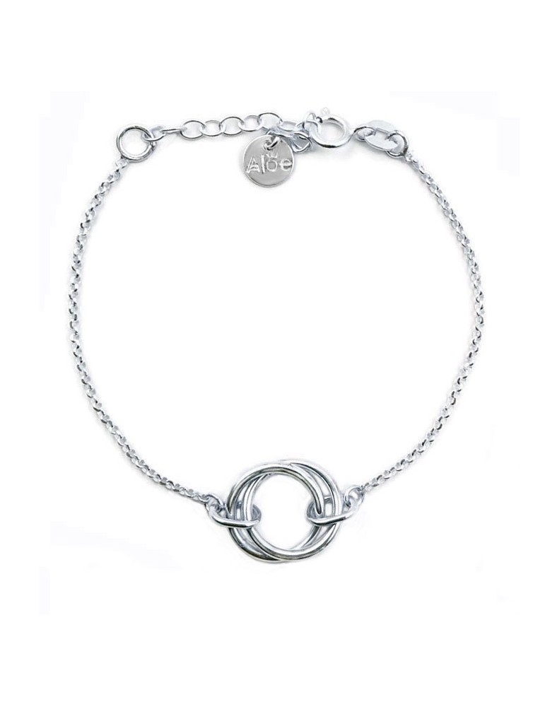 Bracelet Double Anneau en Argent 925 Aloe Bijoux