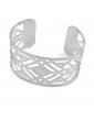 Bracelet manchette large en Argent 925 - Losange Aloe Bijoux