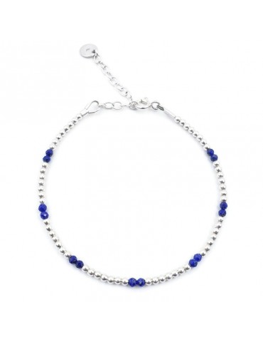 Bracelet Lapis Lazuli et Argent 925 - Naïa Aloe Bijoux