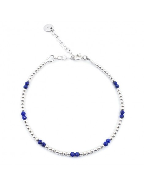Bracelet Lapis Lazuli et Argent 925 - Naïa Aloe Bijoux