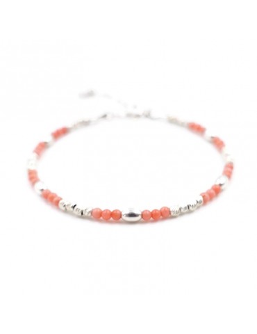 Bracelet Bambou de mer et Argent 925 Aloe Bijoux