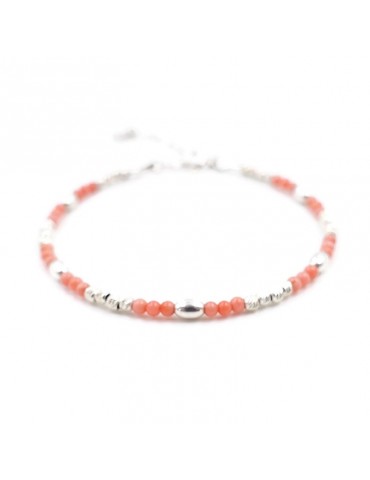 Bracelet Bambou de mer et Argent 925 Aloe Bijoux