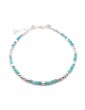 Bracelet perles Amazonite 2mm et Argent 925 - Mia Aloe Bijoux