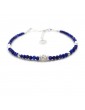 Bracelet Elia Lapis lazuli et Argent 925 Aloe Bijoux