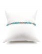 Bracelet perles Amazonite 3mm et Argent 925 - Zélie Aloe Bijoux