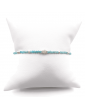 Bracelet perles Amazonite 2mm en Argent 925 - Elia Aloe Bijoux