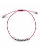 Bracelet Cordon hématites et argent Aloe Bijoux