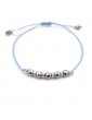 Bracelet Cordon hématites et argent Aloe Bijoux