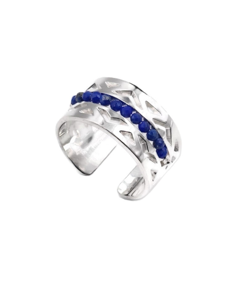 Bague Lapis lazuli en Argent 925 - Aloé Aloe Bijoux