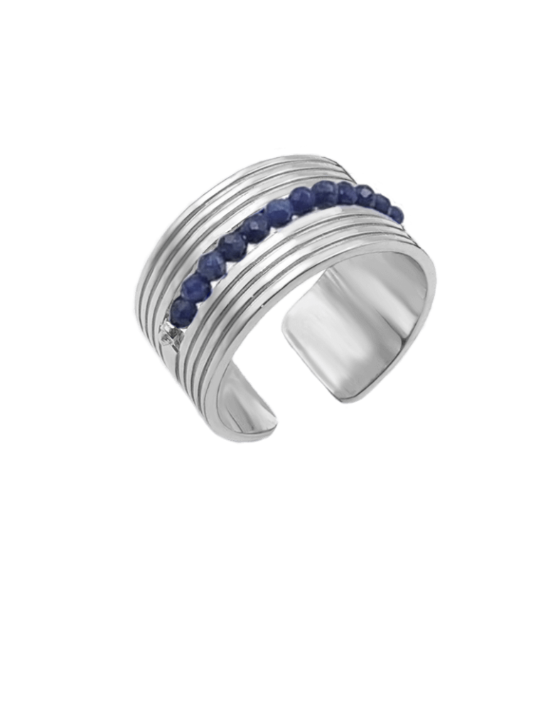 Bague Saphir en Argent 925 - Code Aloe Bijoux