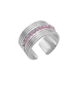 Bague Saphir rose en Argent 925 - Code Aloe Bijoux