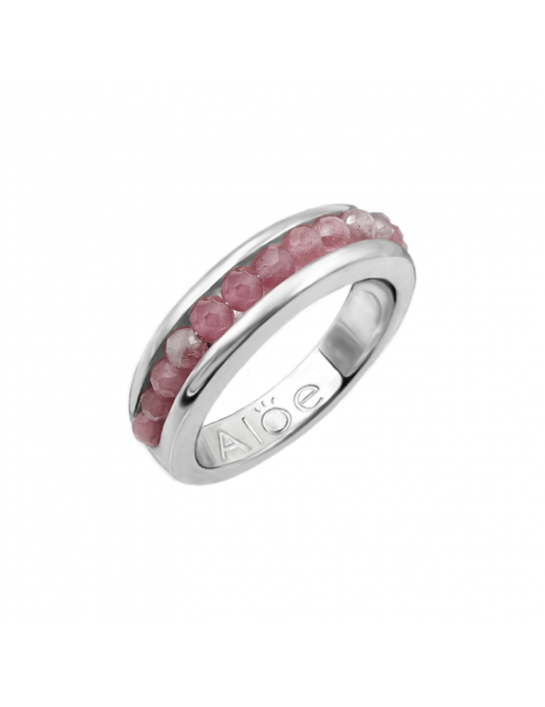 Bague Saphir rose "esprit Alliance"GM en Argent 925 Aloe Bijoux