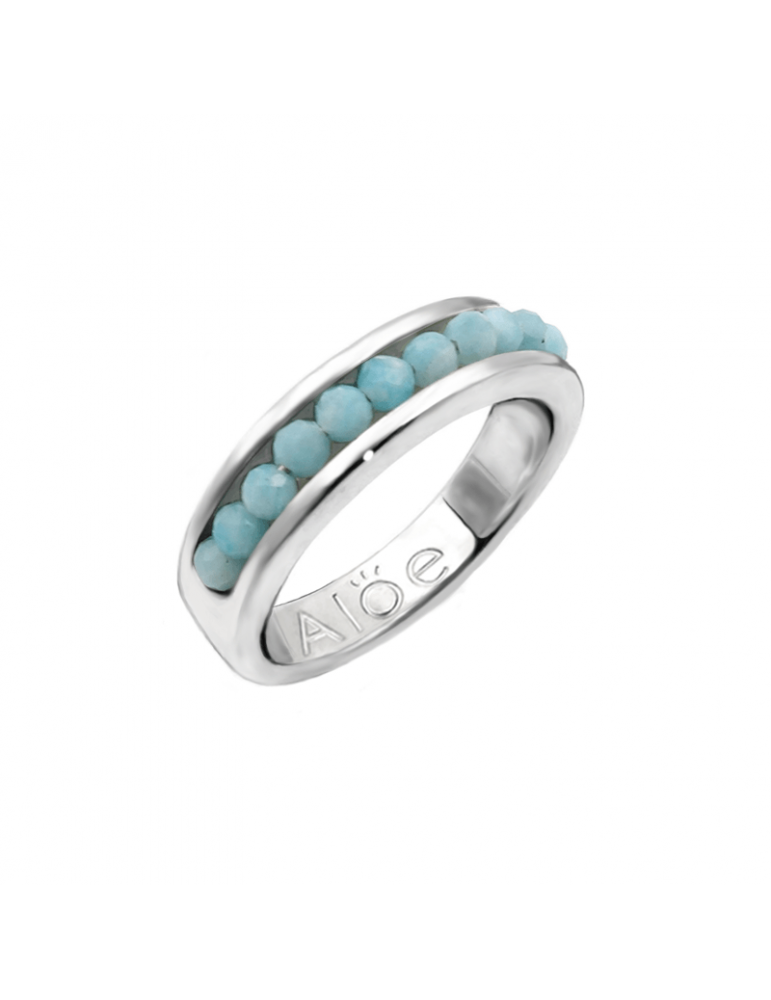 Bague Amazonite "esprit Alliance"GM en Argent 925 Aloe Bijoux