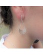 Boucles d'oreilles géométriques en Argent 925 - Empreinte Aloe Bijoux
