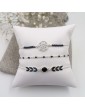 Bracelet argent & résine noire Aloe Bijoux