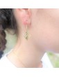 Boucles d'oreilles Plaqué or - Losange Aloe Bijoux