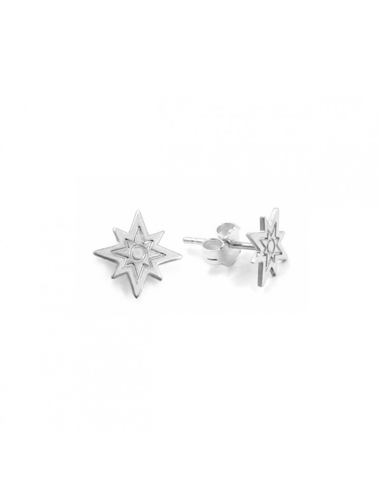 Boucles d'oreilles Puce Etoiles en Argent 925 Aloe Bijoux