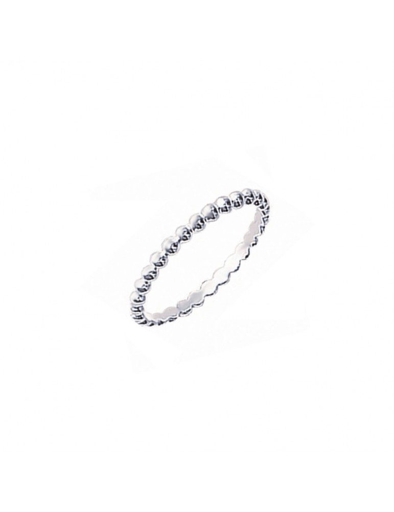 Bague fine perlée en argent 925 Aloe Bijoux