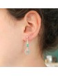 Boucles d'Oreilles en argent & amazonite Stella Aloe Bijoux