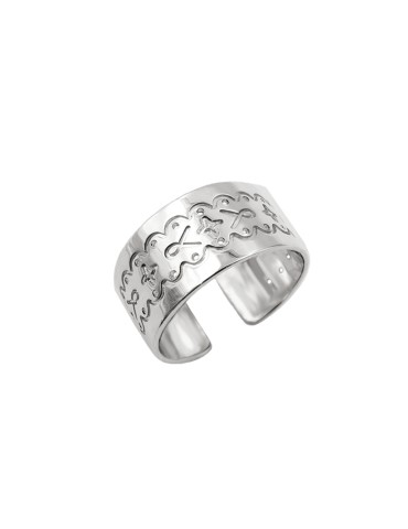 Bague Argent 925 - Gravée Aloe Bijoux