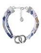 Bracelet liberty et anneaux entrelacés en argent Aloe Bijoux