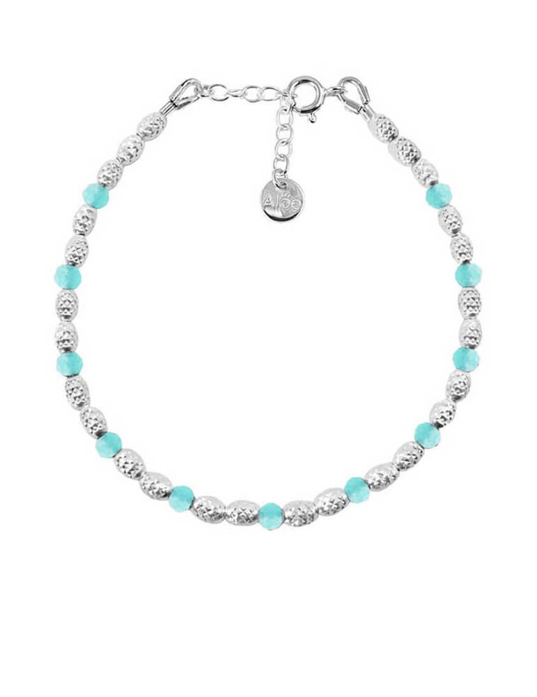 Bracelet Amazonite et Argent 925 - Eloa Aloe Bijoux