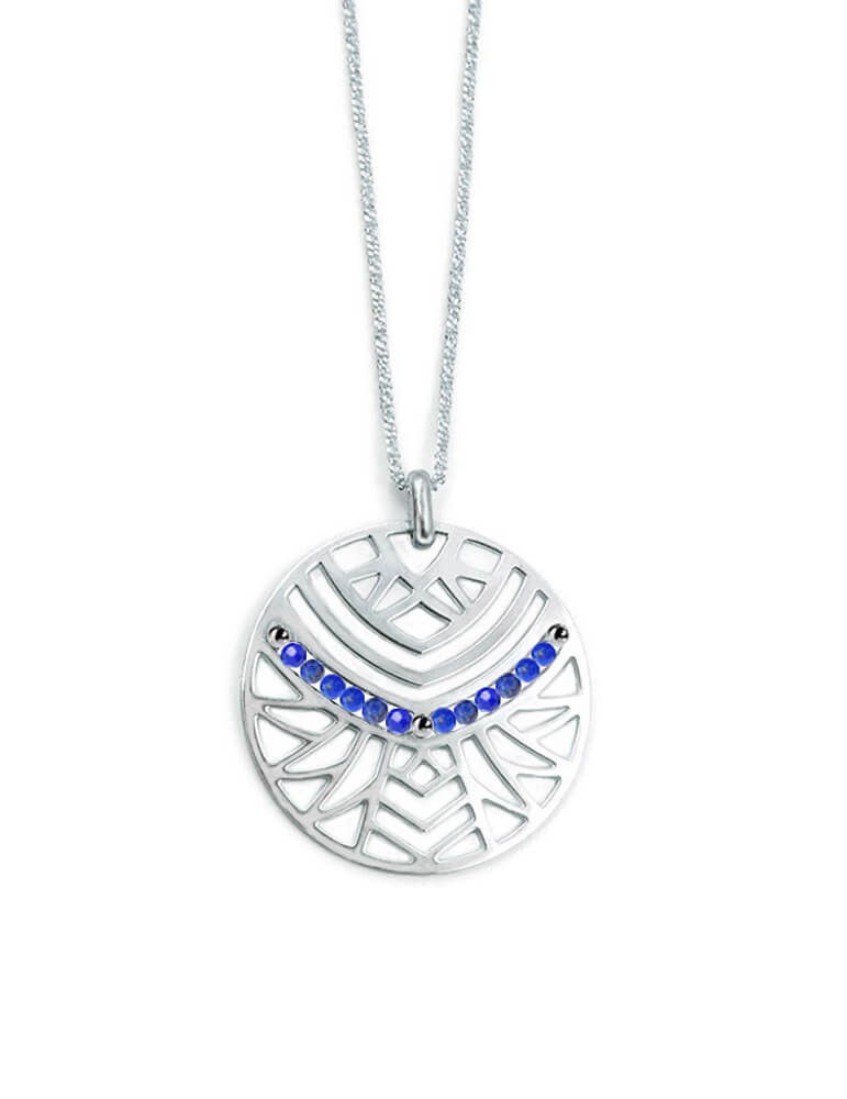 Collier Lapis Lazuli et Argent 925 - Izia Aloe Bijoux