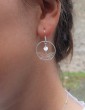 Boucles d'oreilles pierre de lune et Libellule en Argent 925 Aloe Bijoux