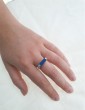 Bague Lapis Lazuli en Argent 925 - Prisme Aloe Bijoux