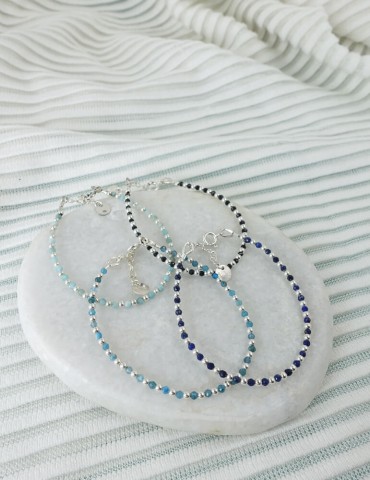 Bracelet Cloé (pierre au choix) Aloe Bijoux