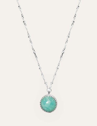 Collier Juliette en argent & Amazonite Aloe Bijoux