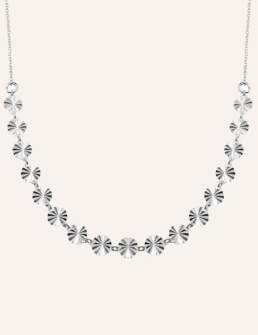 Collier chaine 17 mini médailles soleil Colliers