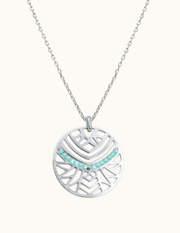 Collier Amazonite et Argent 925 - Izia Aloe Bijoux