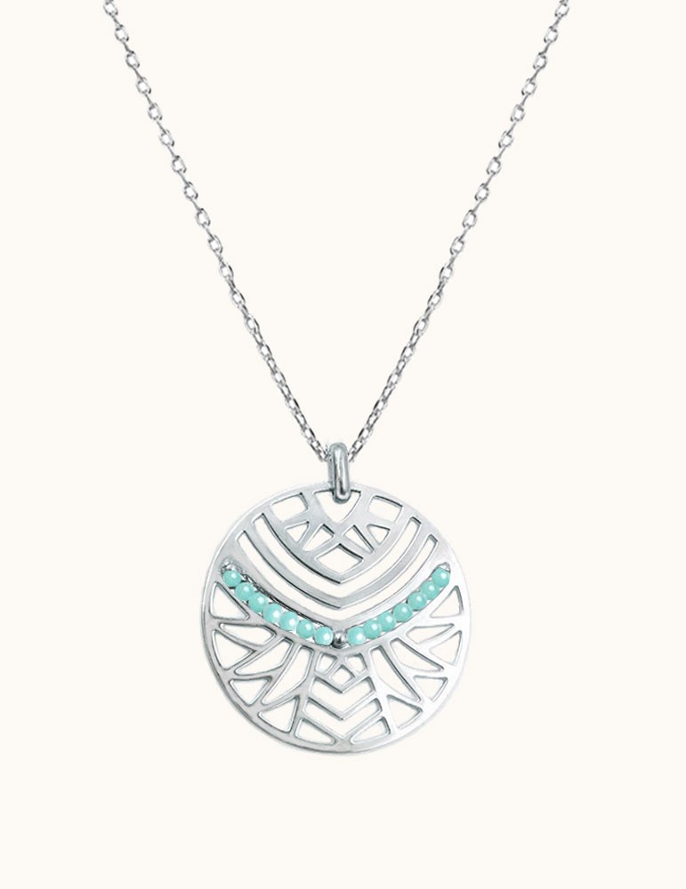 Collier Amazonite et Argent 925 - Izia