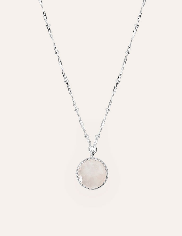 Collier en argent & pierre de lune - Juliette