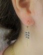 Boucles d'oreilles épi en plaqué or Aloe Bijoux