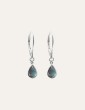 Boucles d'oreilles dormeuses et Labradorite en Argent 925 Aloe Bijoux