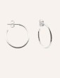 Créoles 30mm en Argent 925 Aloe Bijoux